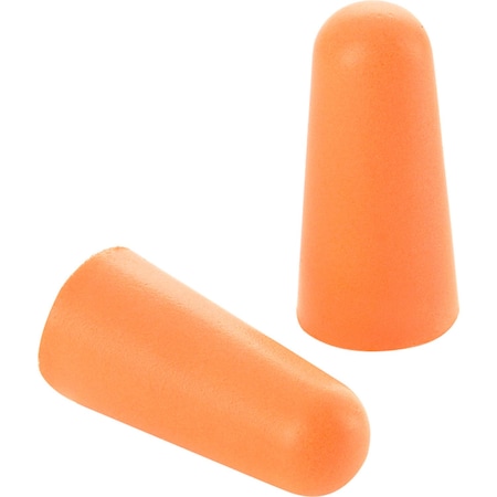 Global Industrial Bullet Earplugs, Tapered, Uncorded, NRR 32 dB, 200PK 708375